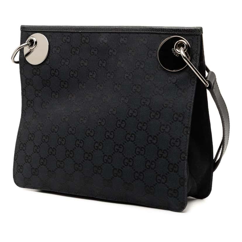 Gucci GG Canvas Eclipse Crossbody Blue Very good condition - Back View