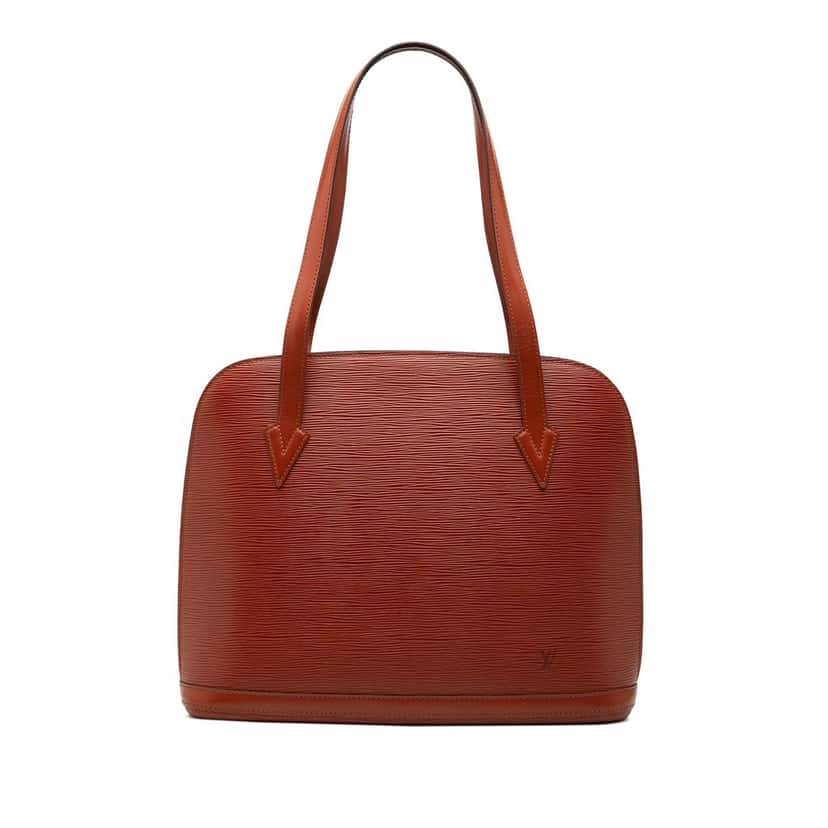 Louis Vuitton Epi Lussac Brown Leather Very good condition - Front View