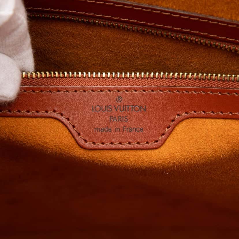 Louis Vuitton Epi Lussac Brown Leather Very good condition - Box View