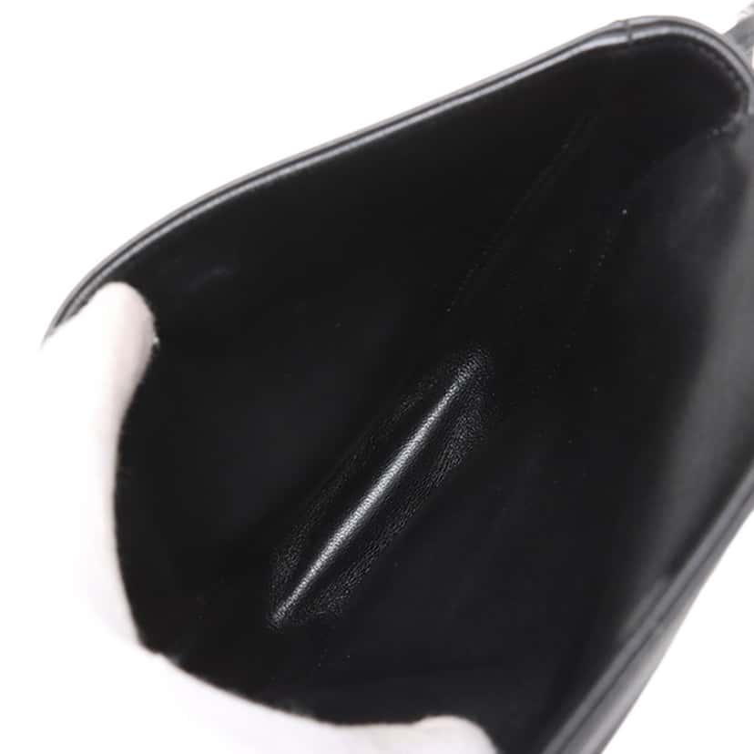 Celine Smooth Calfskin Logo Triangle Crossbody Black Leather Very good condition - Box View