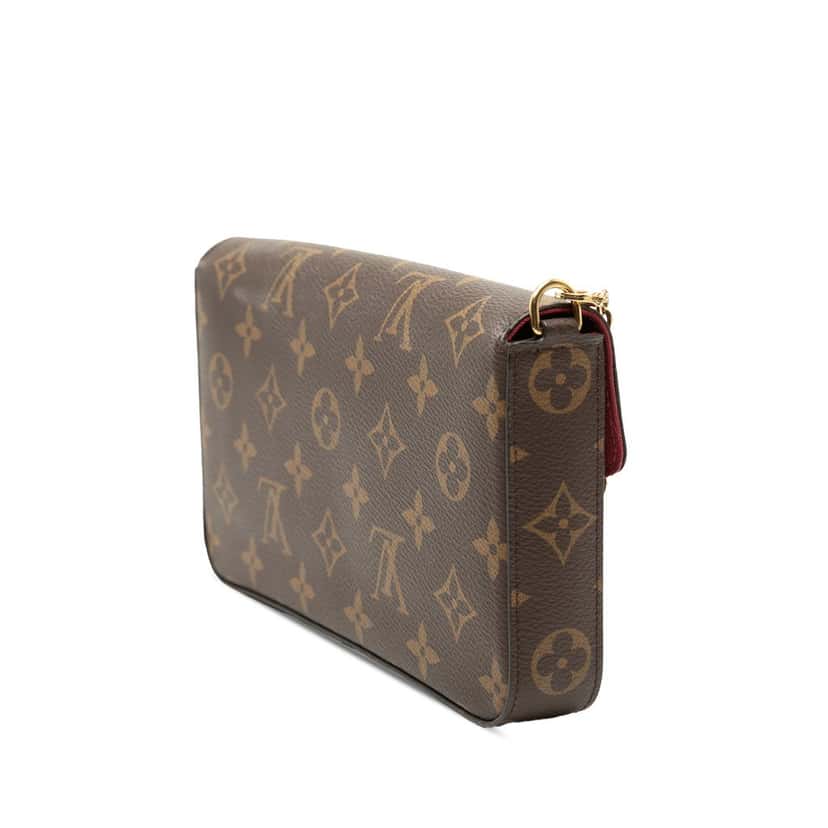 Louis Vuitton Monogram Pochette Felicie Brown Good condition - Back View