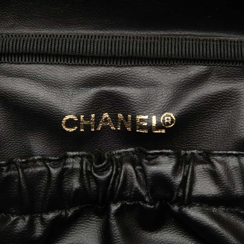 Chanel CC Caviar Vanity Case Black Leather Very good condition - Box View