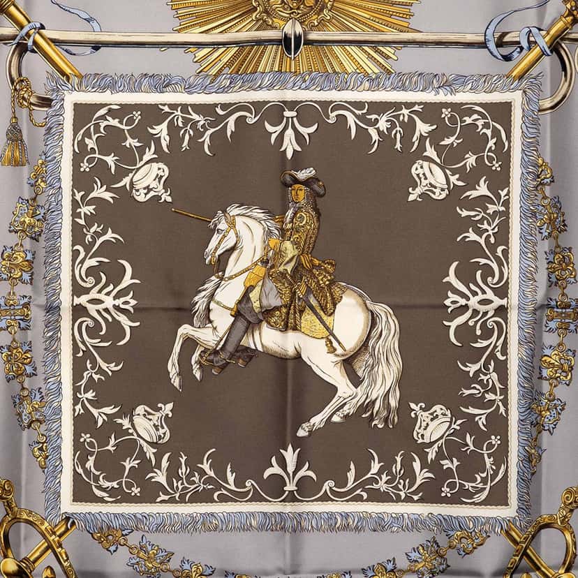 Hermès Lvdovicvs Magnvs Silk Scarf Other Very good condition - Back View