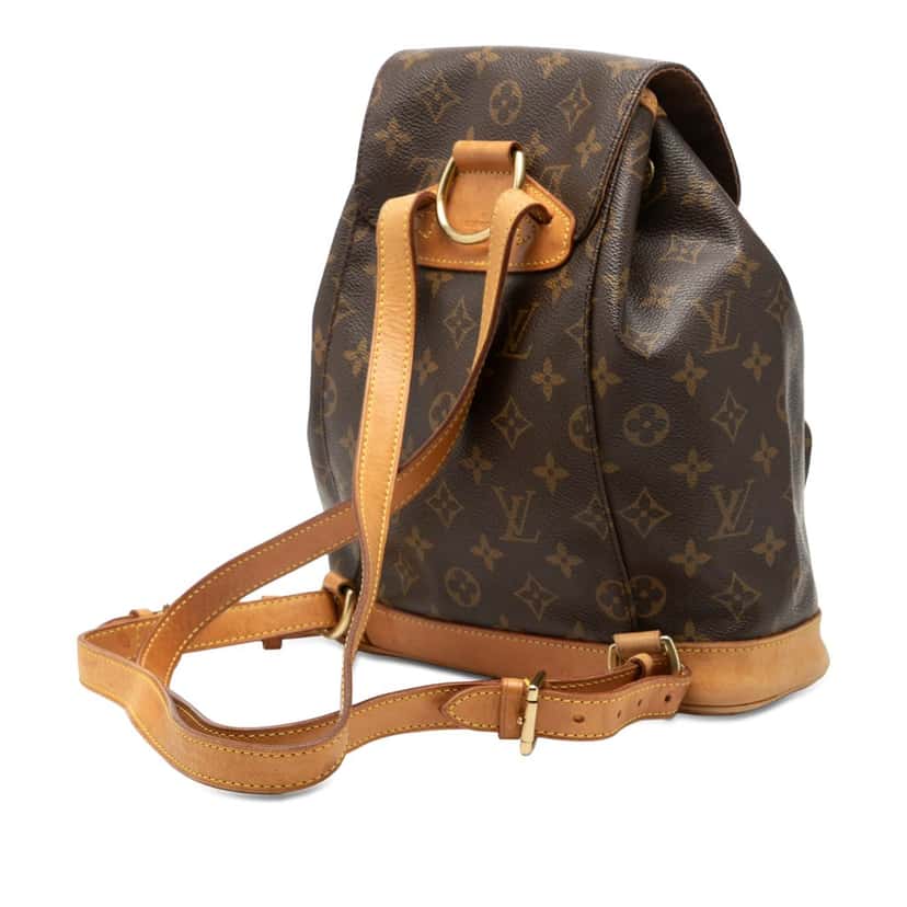 Louis Vuitton Monogram Montsouris PM Brown Very good condition - Back View