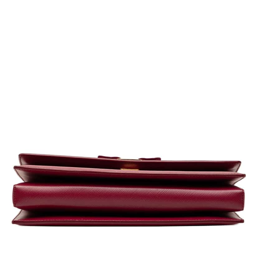 Ferragamo Medium Leather Vara Ginny Crossbody Red Leather Very good condition - Inside View