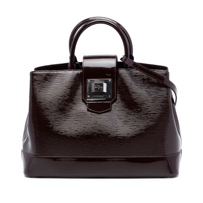 Louis Vuitton Electric Epi Mirabeau GM Purple Leather Very good condition - Front View