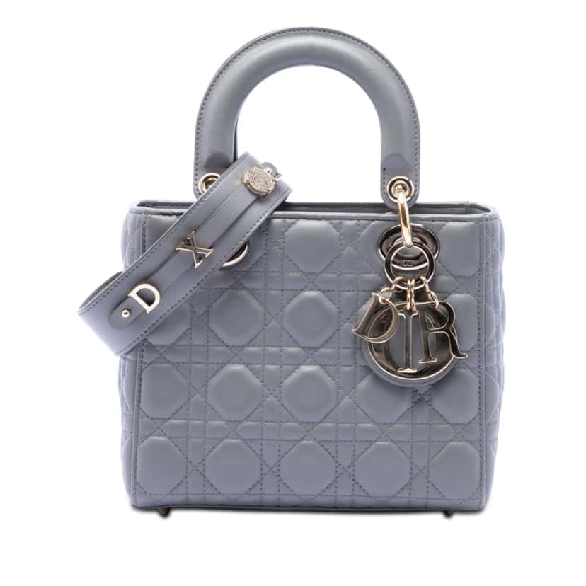Dior Small Lambskin Cannage My ABCDior Lady Dior Other Leather Very good condition - Front View