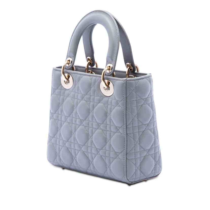 Dior Small Lambskin Cannage My ABCDior Lady Dior Other Leather Very good condition - Back View