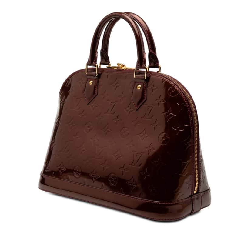 Louis Vuitton Monogram Vernis Alma PM Red Leather Very good condition - Back View