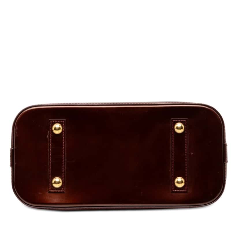 Louis Vuitton Monogram Vernis Alma PM Red Leather Very good condition - Inside View