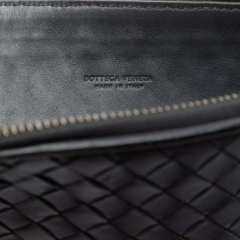 Bottega Veneta Nappa Intrecciato Clutch Black Leather Very good condition - Box View