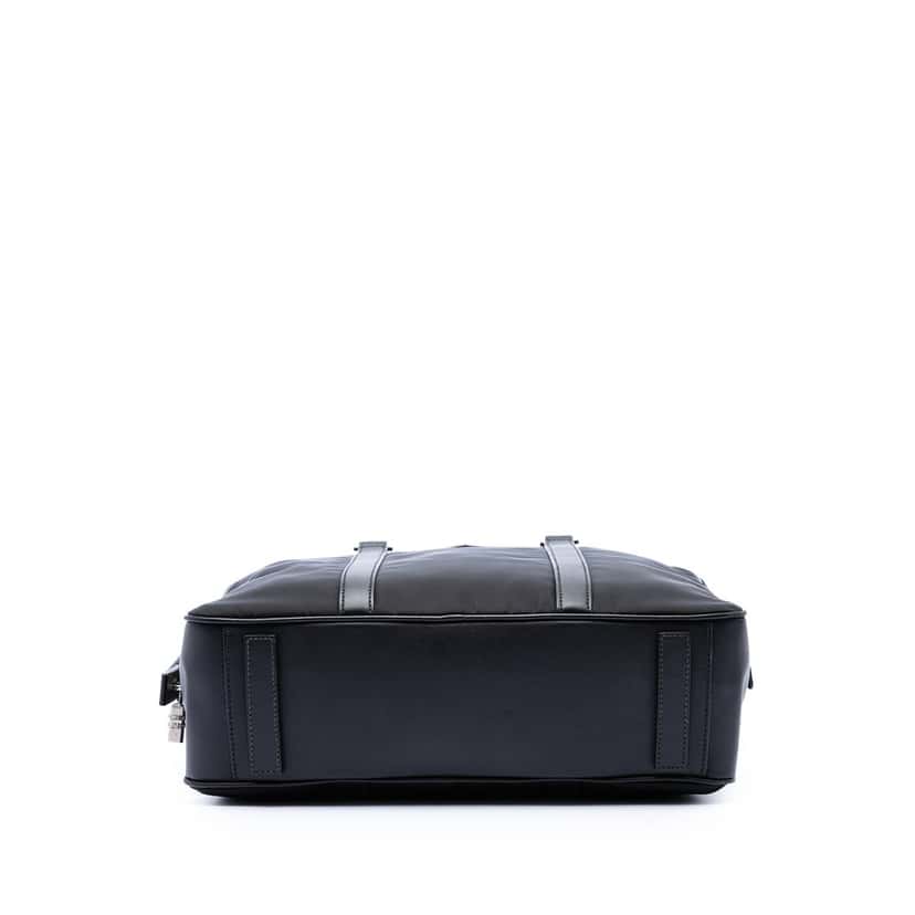 Prada Saffiano Trimmed Tessuto Business Bag Black Good condition - Inside View