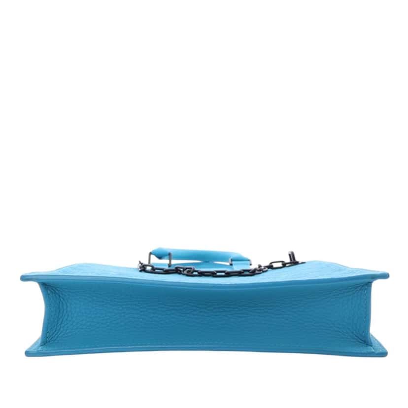 Louis Vuitton Monogram Taurillon Sac Plat Blue Leather Very good condition - Box View