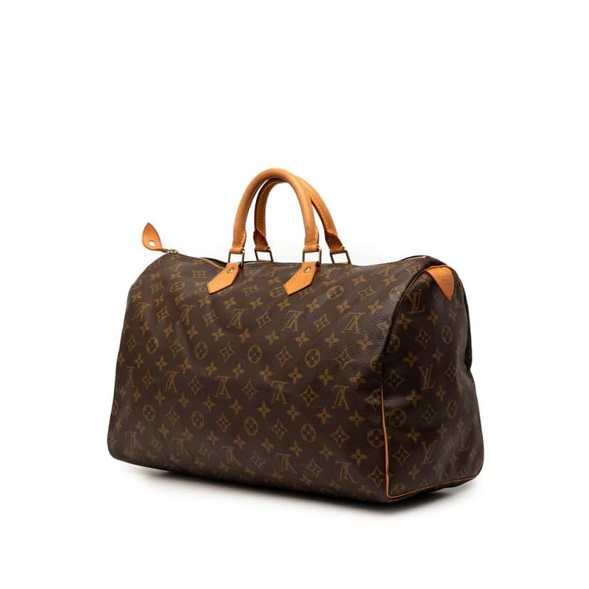 Louis Vuitton Monogram Speedy 40 Brown Very good condition - Back View