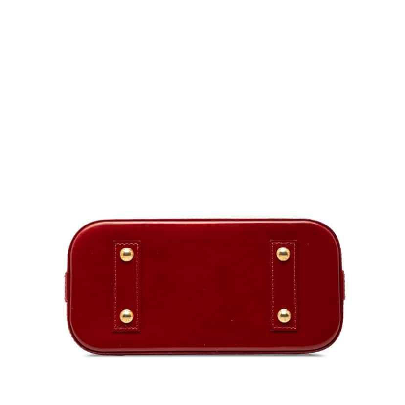 Louis Vuitton Monogram Vernis Alma BB Red Leather Very good condition - Inside View