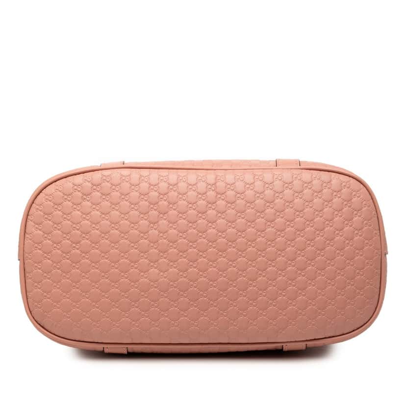 Gucci Medium Microguccissima Dome Satchel Pink Leather Very good condition - Inside View