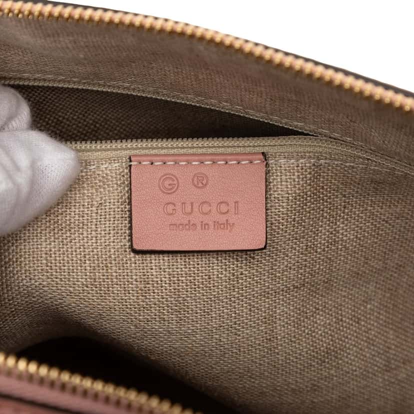 Gucci Medium Microguccissima Dome Satchel Pink Leather Very good condition - Box View