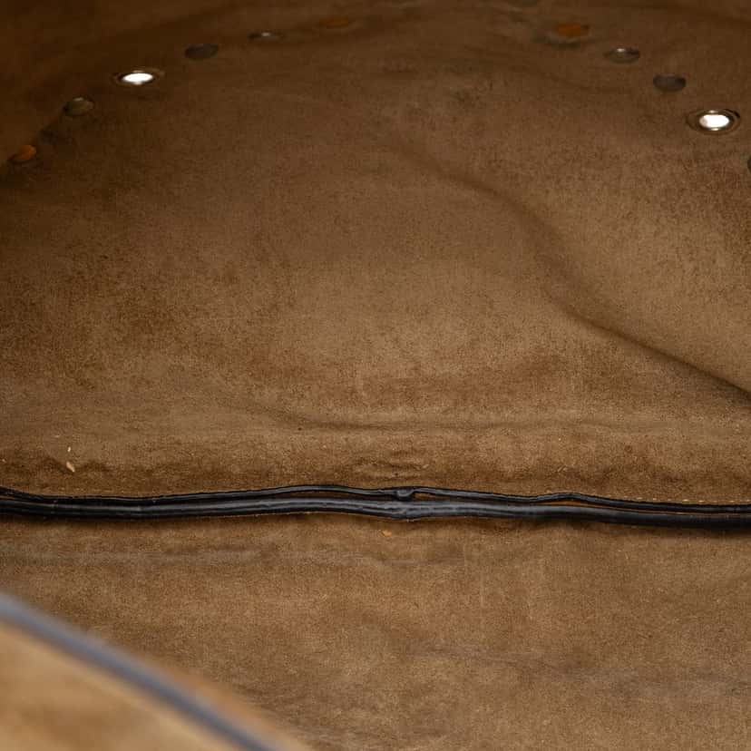 Valentino Suede Studded Nellcote Fringe Crossbody Brown Leather Very good condition - Model View