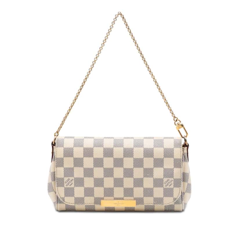 Louis Vuitton Damier Azur Favorite PM White Very good condition - Front View