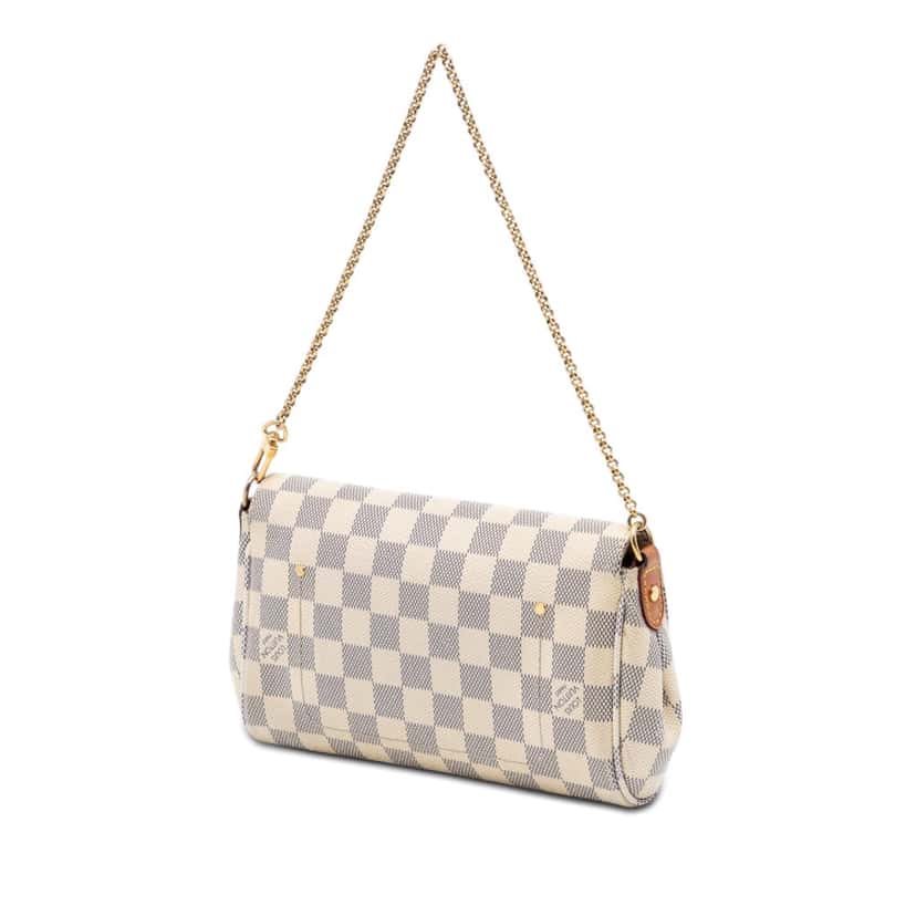 Louis Vuitton Damier Azur Favorite PM White Very good condition - Back View