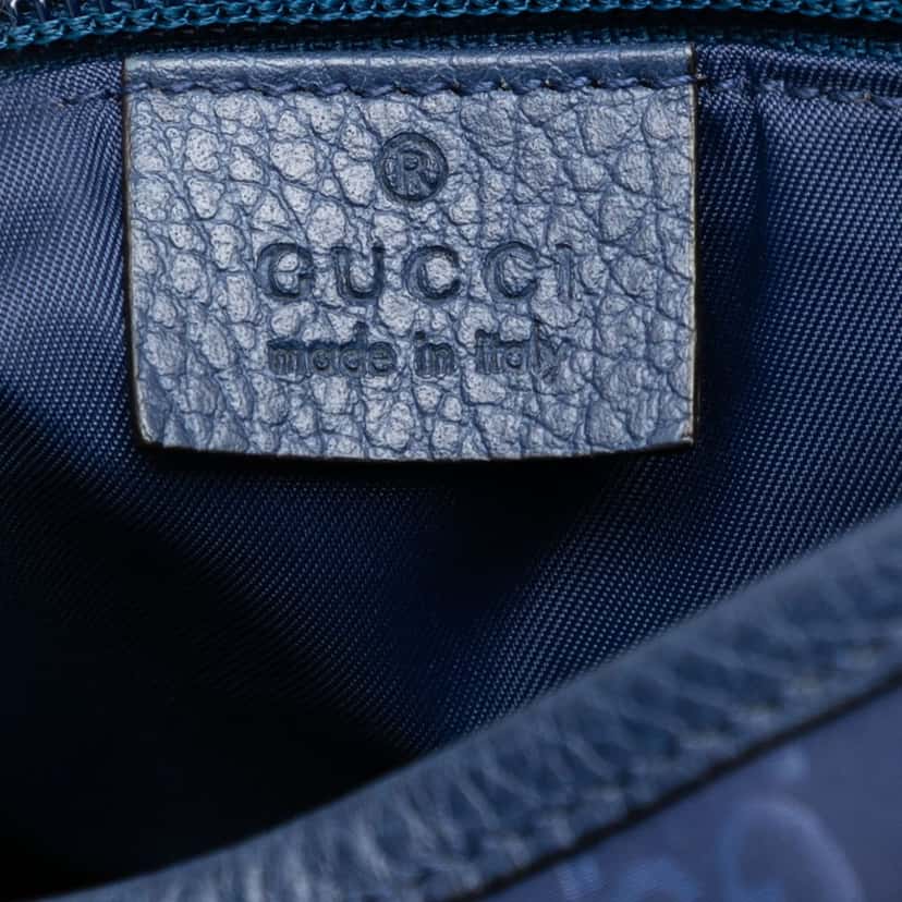 Gucci GG Nylon Double Buckle Flap Messenger Bag Blue Never worn, with tag - Box View