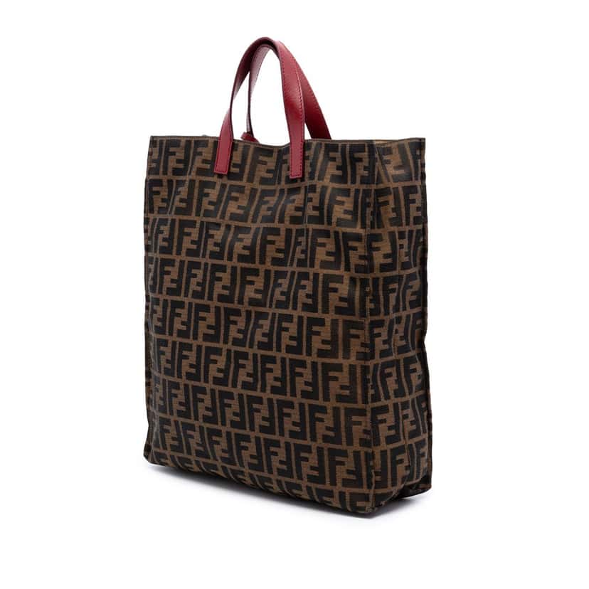 Fendi Zucca Canvas Shopping Tote Brown Very good condition - Back View
