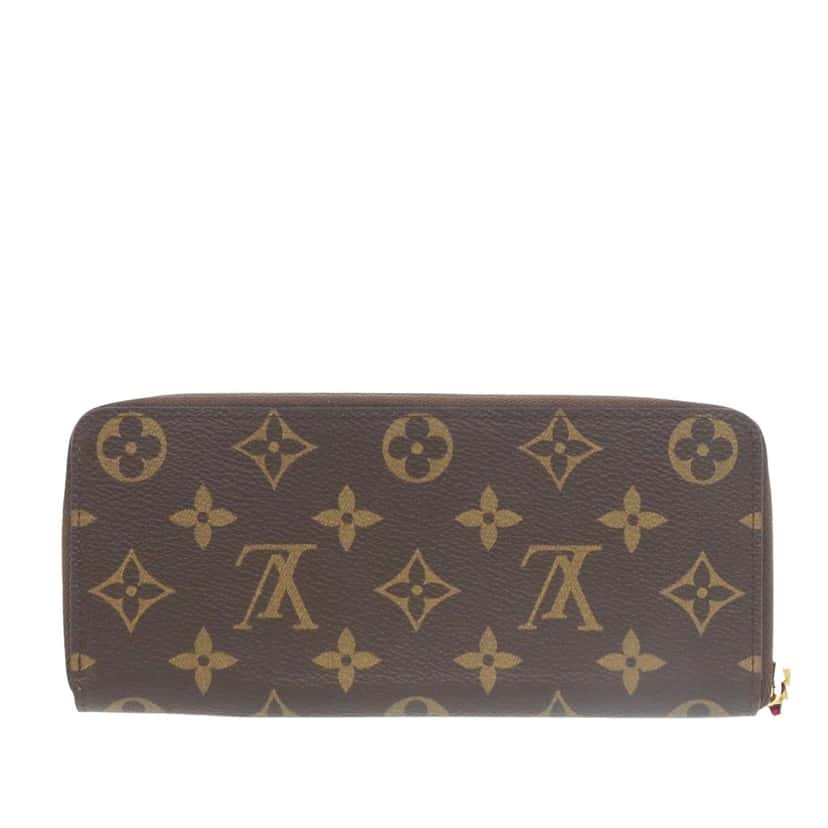 Louis Vuitton Monogram Clemence Long Wallet Brown Very good condition - Back View