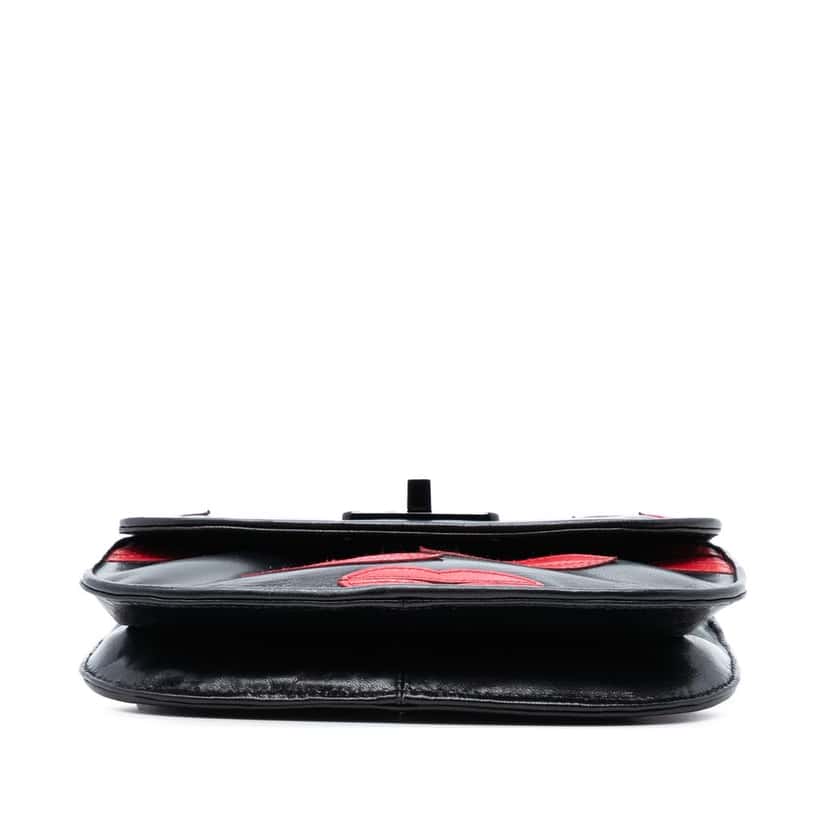 Prada Leather Lips Applique Crossbody Black Leather Very good condition - Inside View