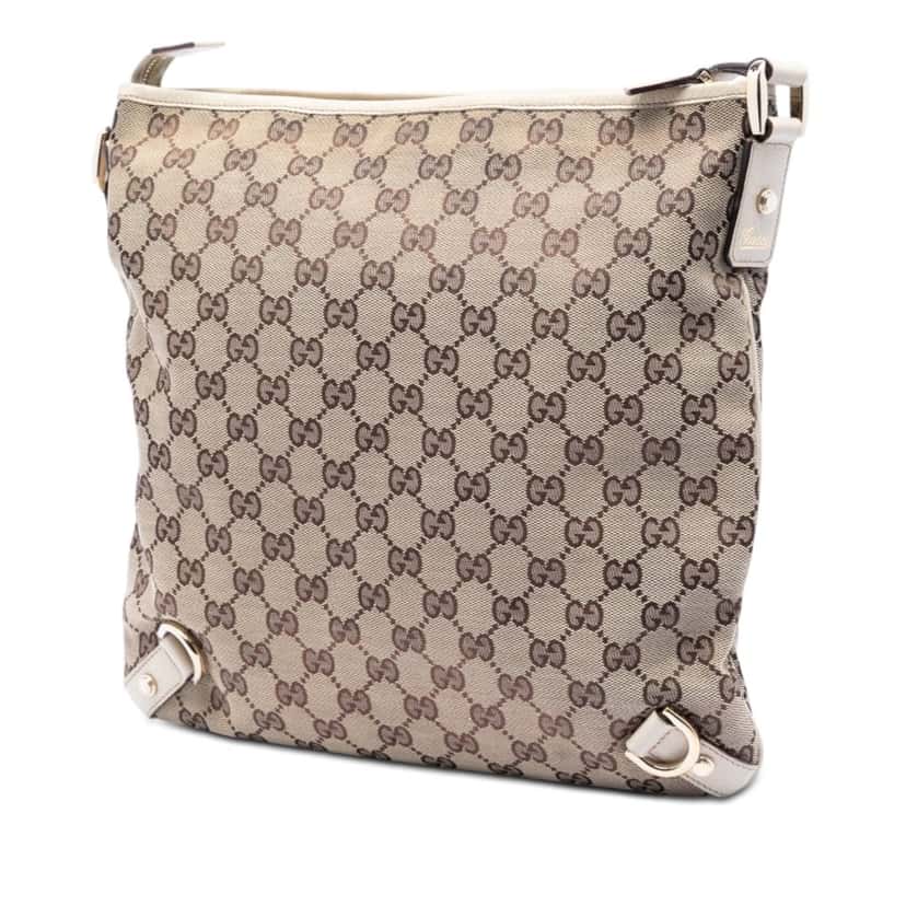 Gucci GG Canvas Abbey D Ring Crossbody Beige Very good condition - Back View