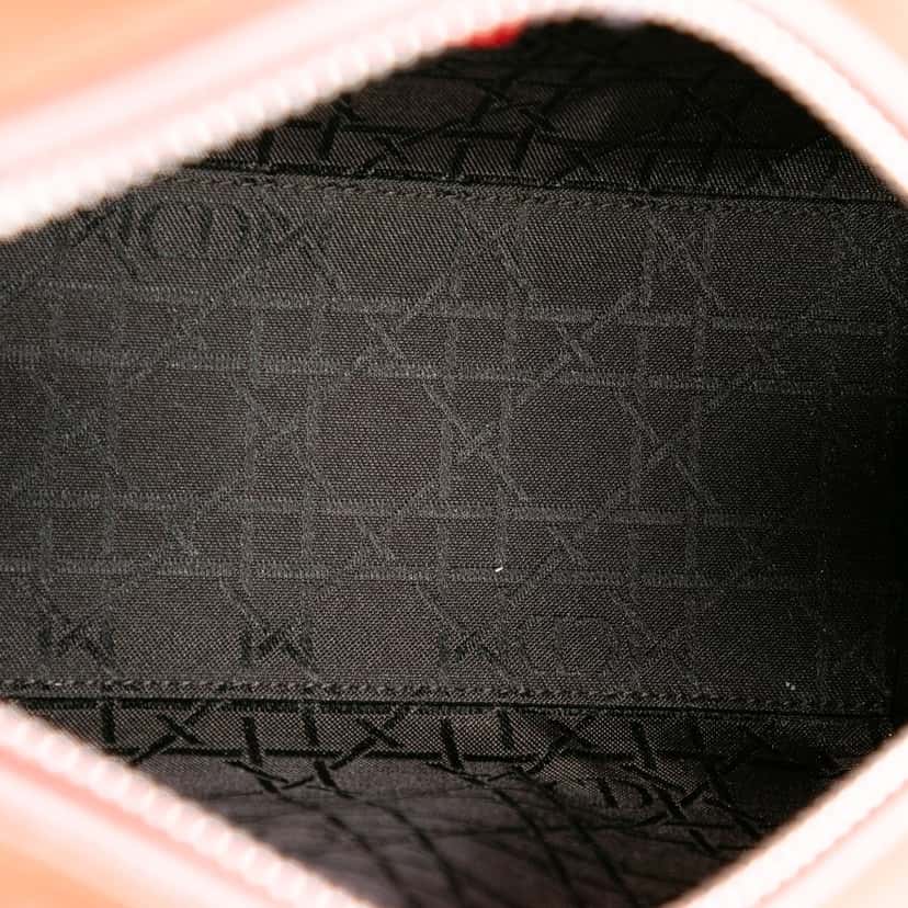 Dior Medium Patent Cannage Lady Dior Orange Leather Very good condition - Model View