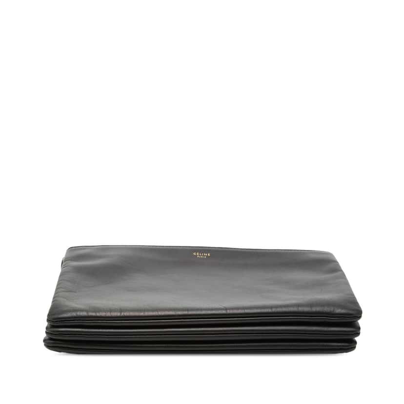 Celine Large Lambskin Trio Crossbody Black Leather Very good condition - Inside View