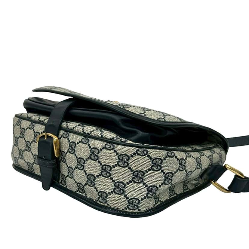 Gucci GG Supreme Horsebit Web Crossbody Beige Very good condition - Inside View