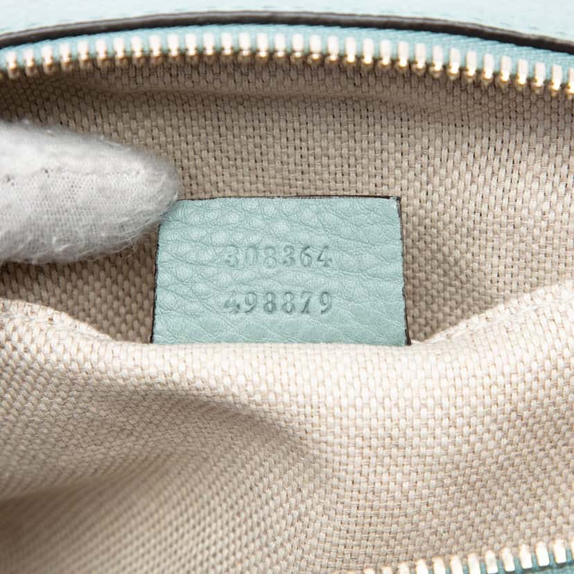 Gucci Leather Soho Disco Crossbody Blue Leather Very good condition - Box View
