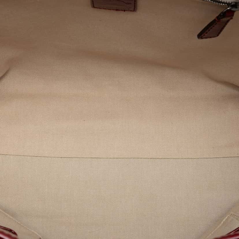 Burberry House Check Coated Canvas Hearts Gracie Tote Red Very good condition - Model View