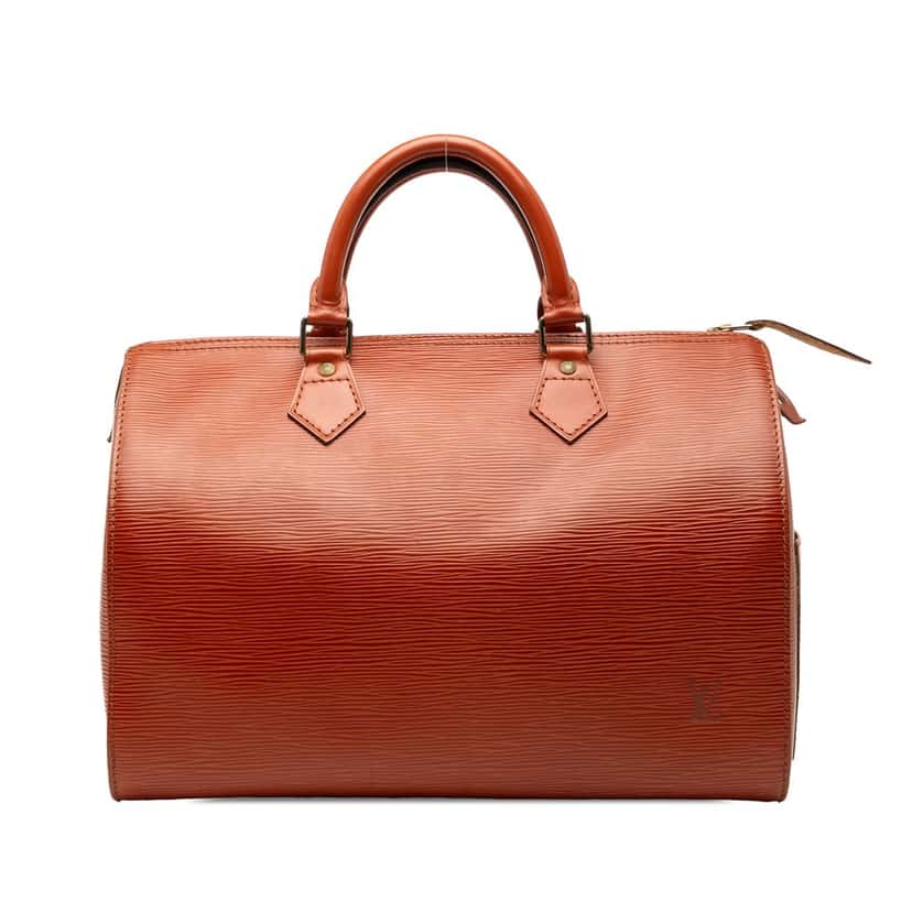Louis Vuitton Epi Speedy 30 Brown Leather Very good condition - Front View