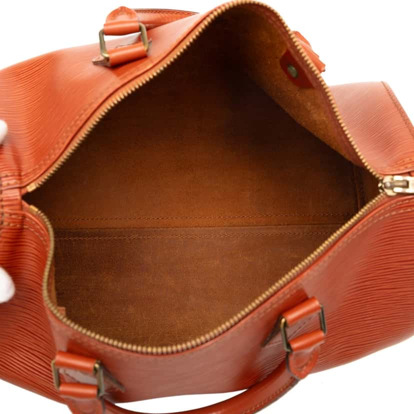 Louis Vuitton Epi Speedy 30 Brown Leather Very good condition - Model View