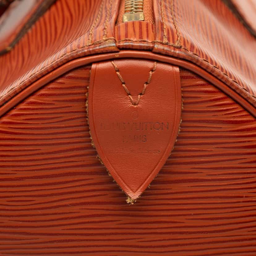 Louis Vuitton Epi Speedy 30 Brown Leather Very good condition - Box View