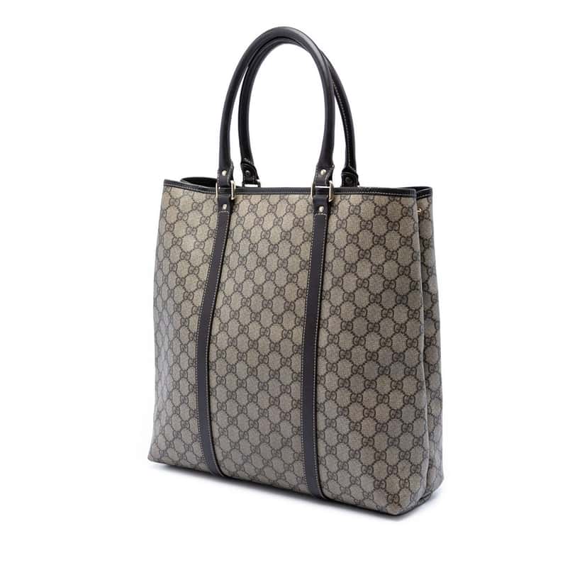 Gucci GG Supreme Joy Vertical Tote Beige Very good condition - Back View