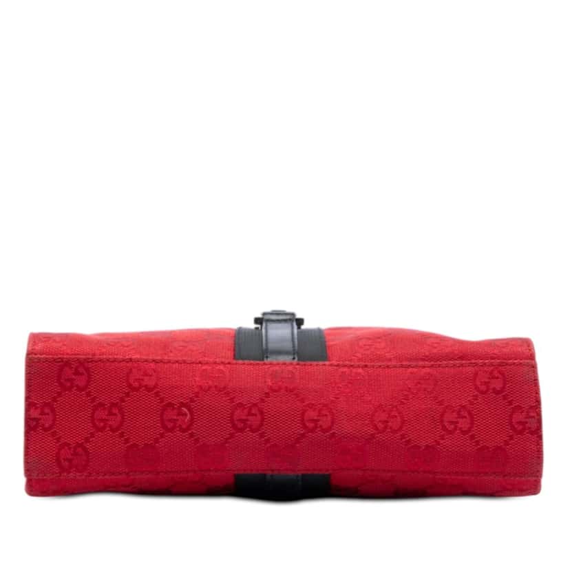 Gucci GG Canvas Jackie Shoulder Bag Red Very good condition - Inside View