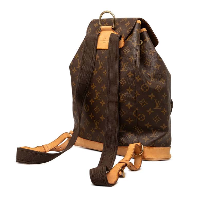 Louis Vuitton Monogram Montsouris GM Brown Very good condition - Back View