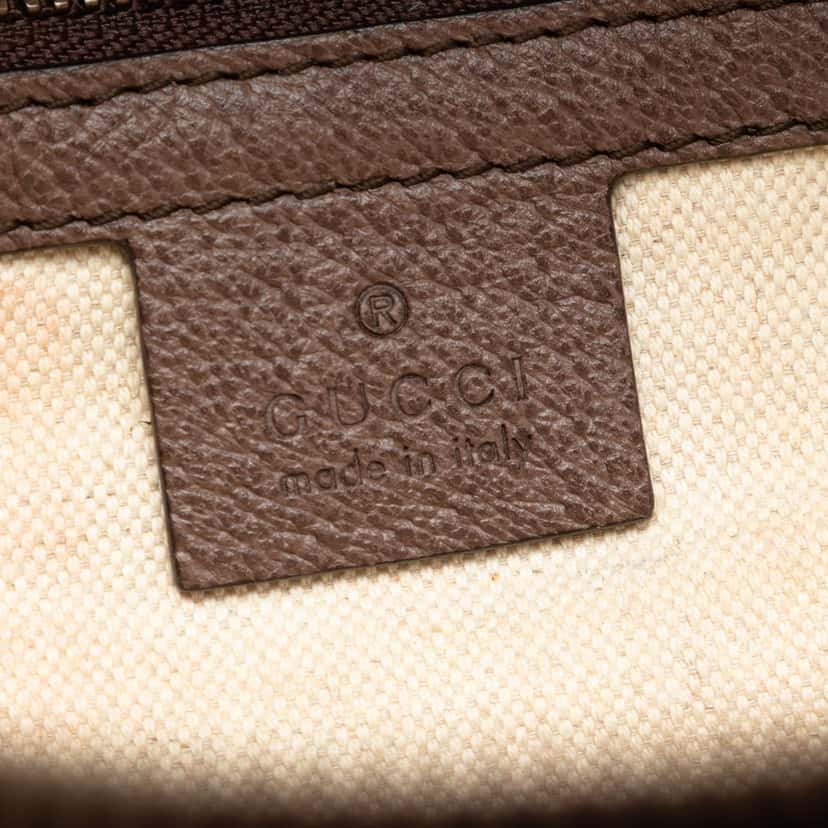 Gucci Small GG Supreme Web Ophidia Backpack Beige Very good condition - Box View
