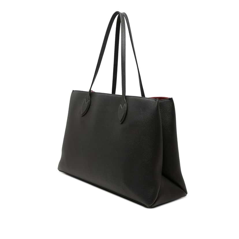 Louis Vuitton Leather Lockme Shopper Tote Black Leather Very good condition - Back View