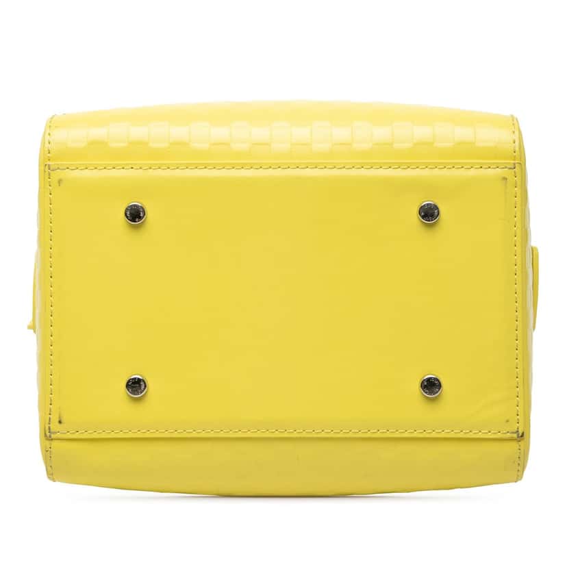 Louis Vuitton Damier Facette Speedy Cube PM Yellow Leather Very good condition - Inside View