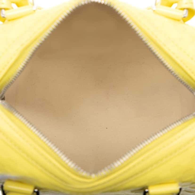 Louis Vuitton Damier Facette Speedy Cube PM Yellow Leather Very good condition - Model View