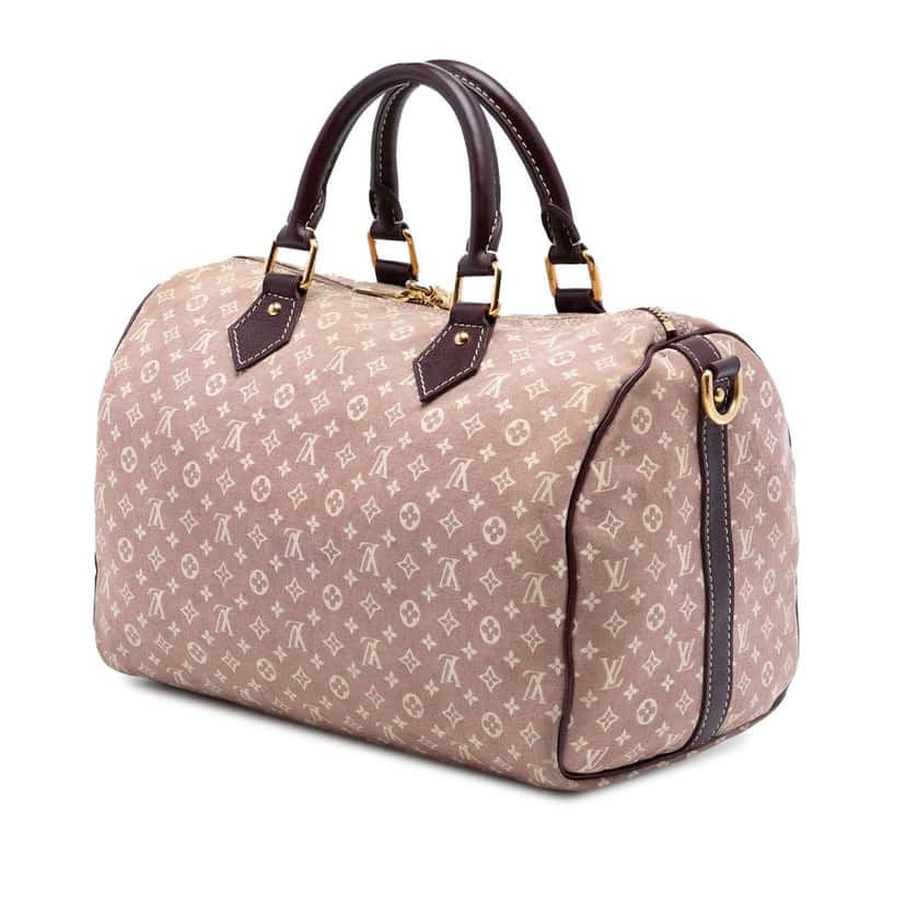 Louis Vuitton Monogram Mini Lin Speedy Bandouliere 30 Red Very good condition - Back View