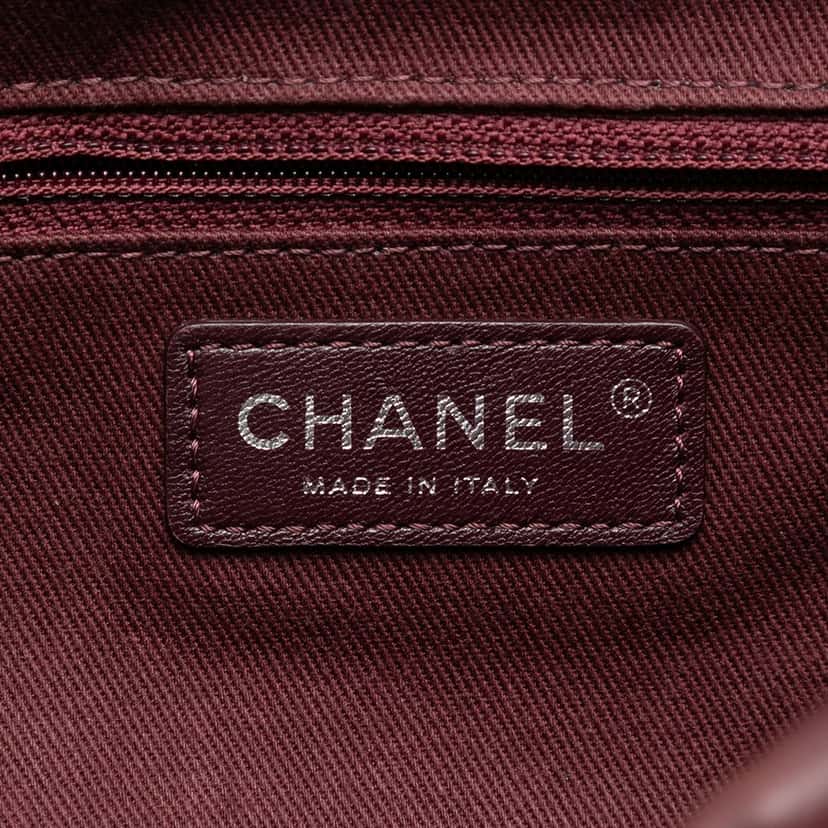 Chanel CC Quilted Calfskin Wild Stitch Full Flap Red Leather Very good condition - Box View