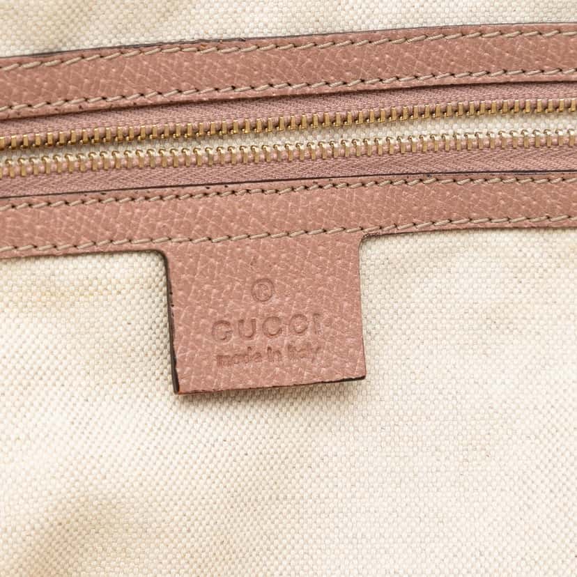 Gucci Large GG Canvas Bree Dome Tote Beige Very good condition - Box View