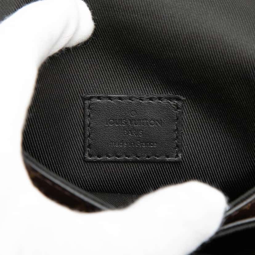 Louis Vuitton Monogram Macassar S Lock Vertical Wearable Crossbody Brown Very good condition - Box View