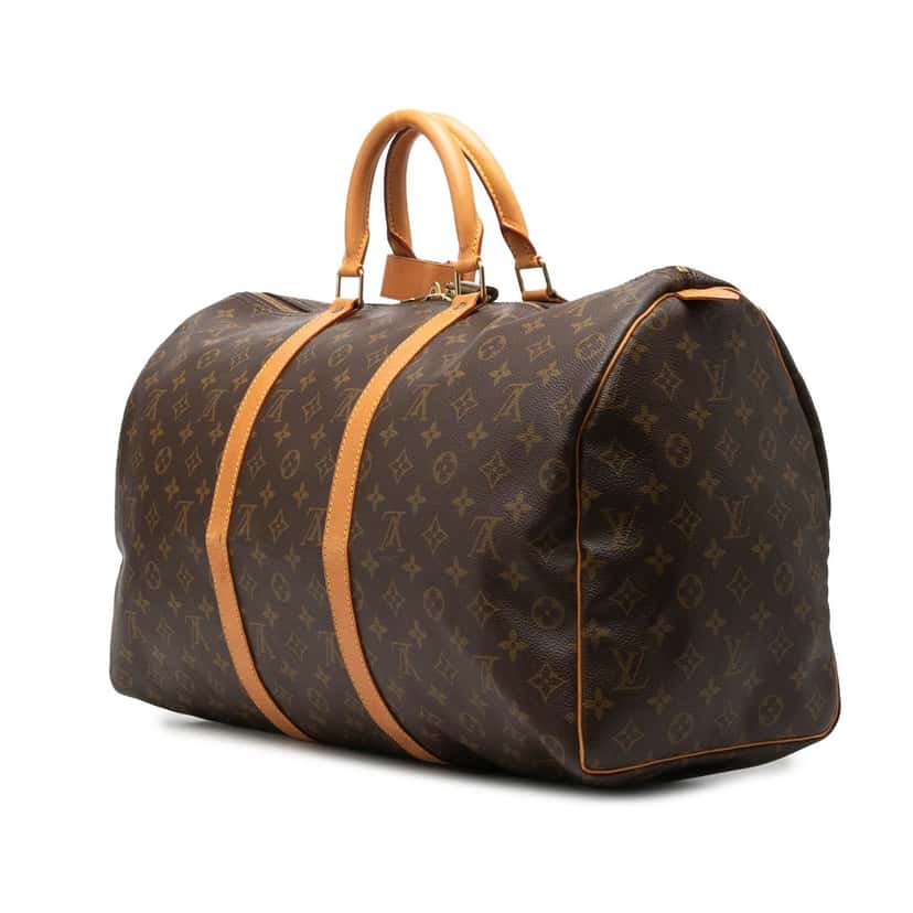 Louis Vuitton Monogram Keepall 50 Brown Very good condition - Back View