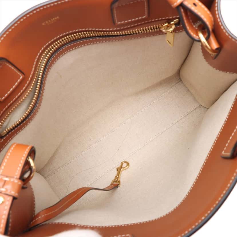 Celine Small Triomphe Canvas Maillon Vertical Cabas Satchel Blue Very good condition - Inside View